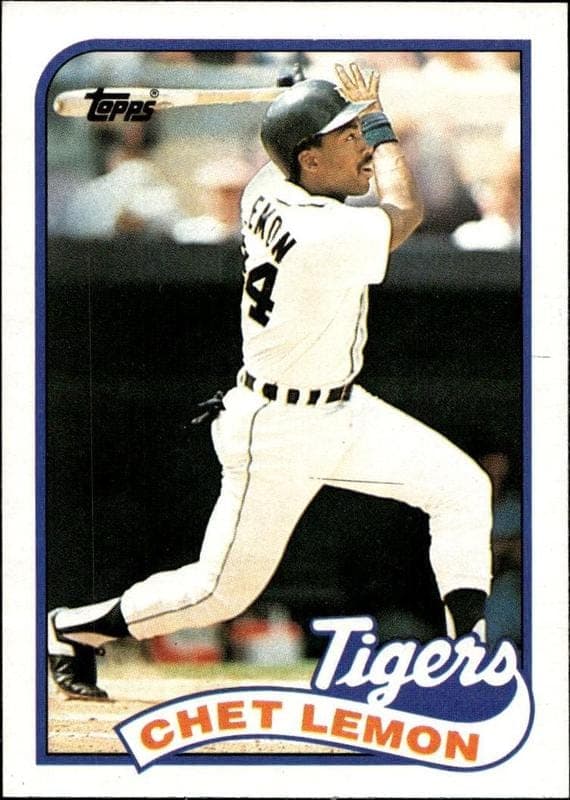 1989 topps Chet Lemon