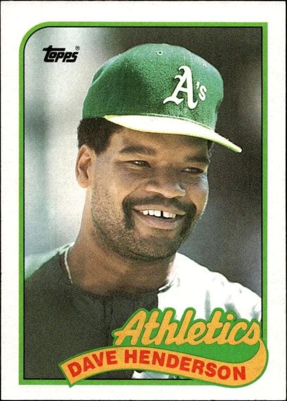 1989 topps Dave Henderson