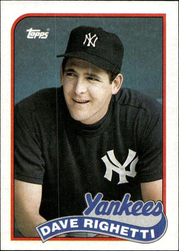1989 Topps Dave Righetti #335 trading card