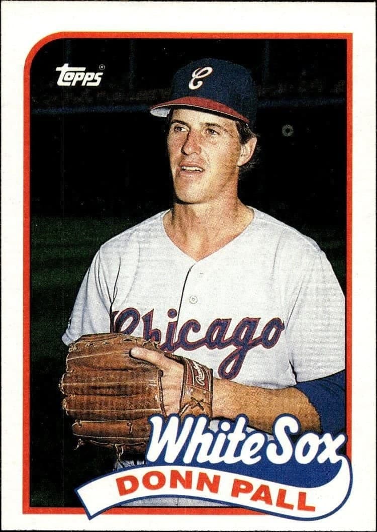 Donn Pall 1989 Topps #458 Baseball Trading Card - Front 1989 Topps Donn Pall #458 baseball trading card front