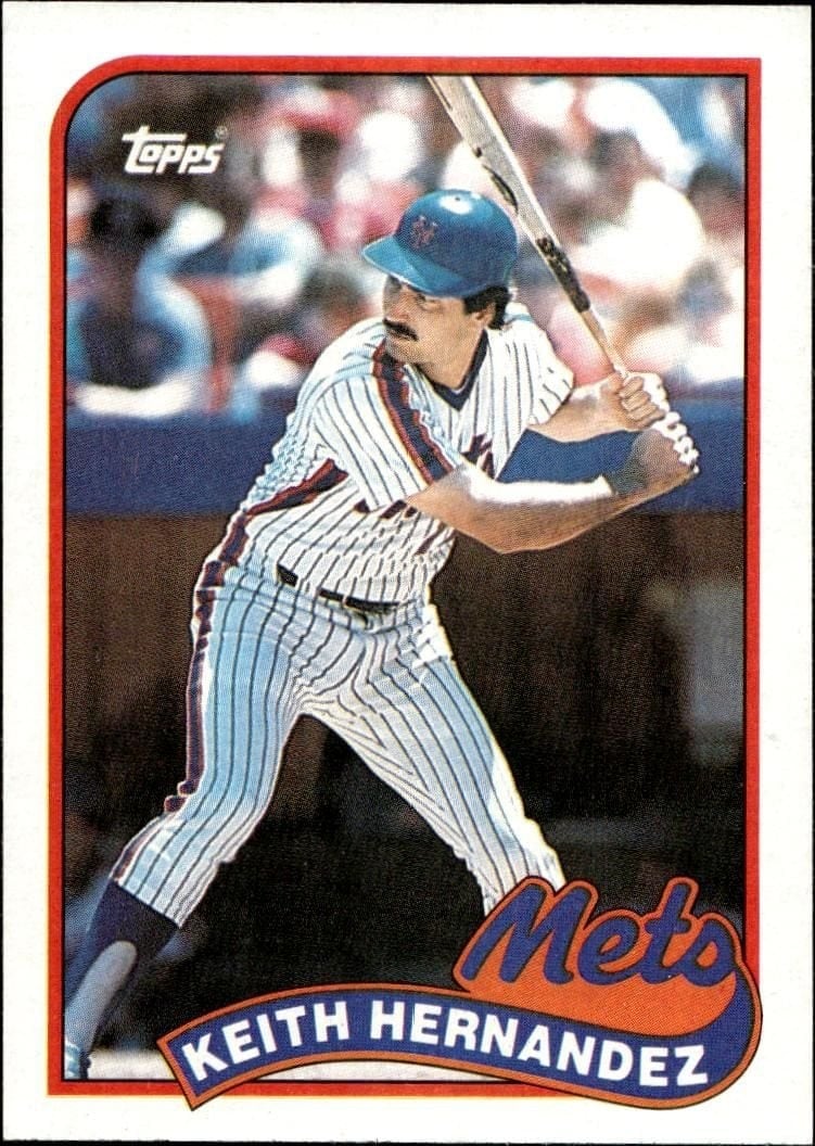 Keith Hernandez 1989 Topps #480 Baseball Trading Card - Front 1989 Topps Keith Hernandez #480 baseball trading card front