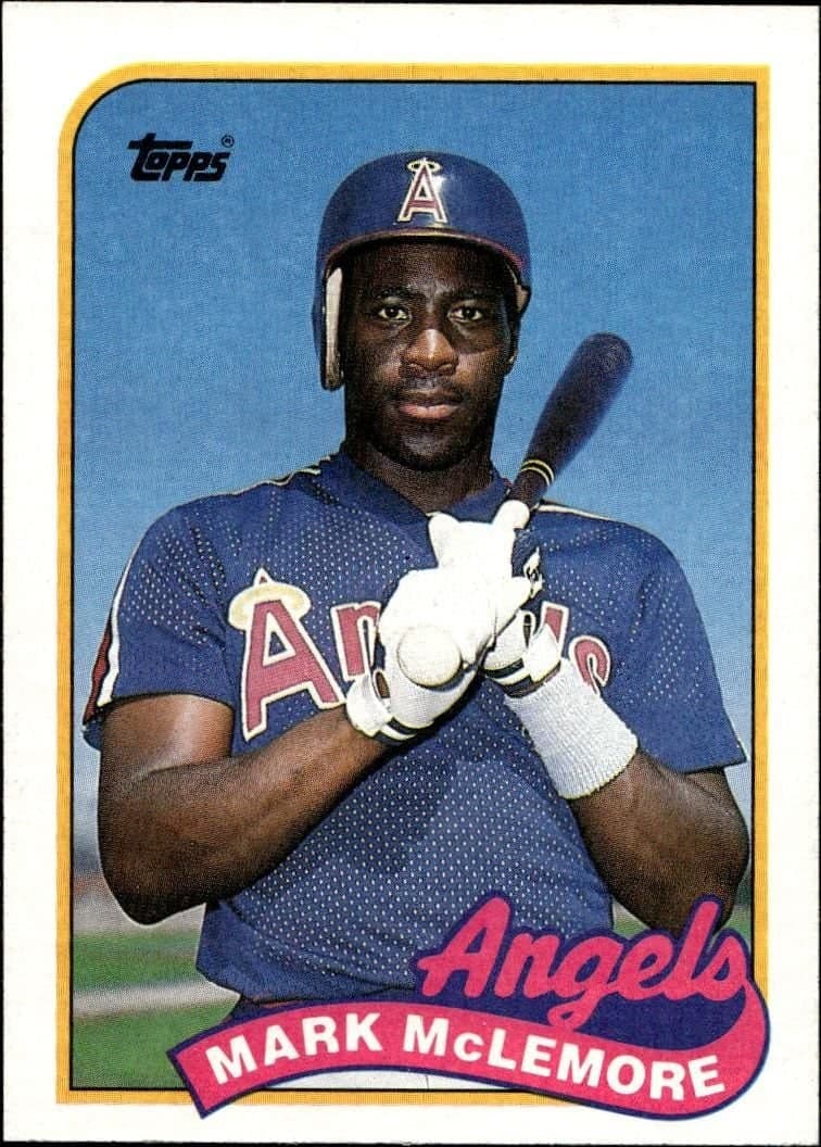 Mark McLemore 1989 Topps #547 Baseball Trading Card - Front 1989 Topps Mark McLemore #547 baseball trading card front