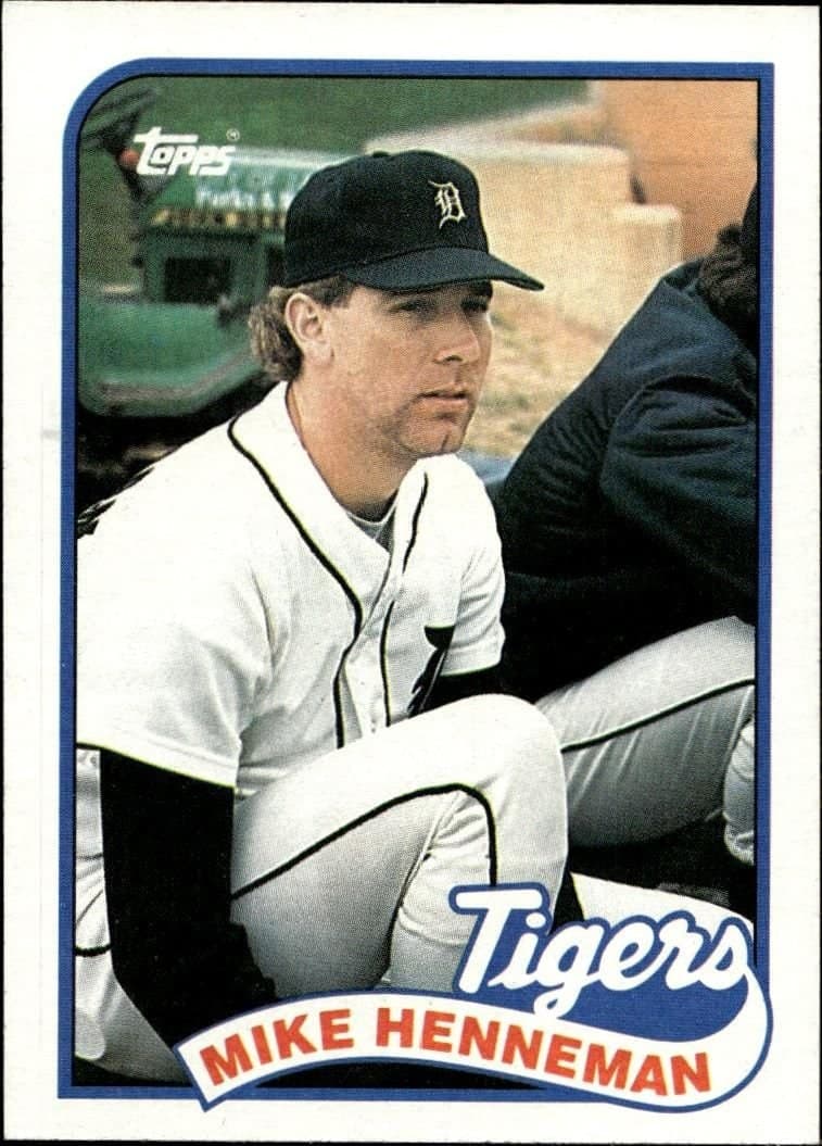 Mike Henneman 1989 Topps #365 Baseball Trading Card - Front 1989 Topps Mike Henneman #365 baseball trading card front
