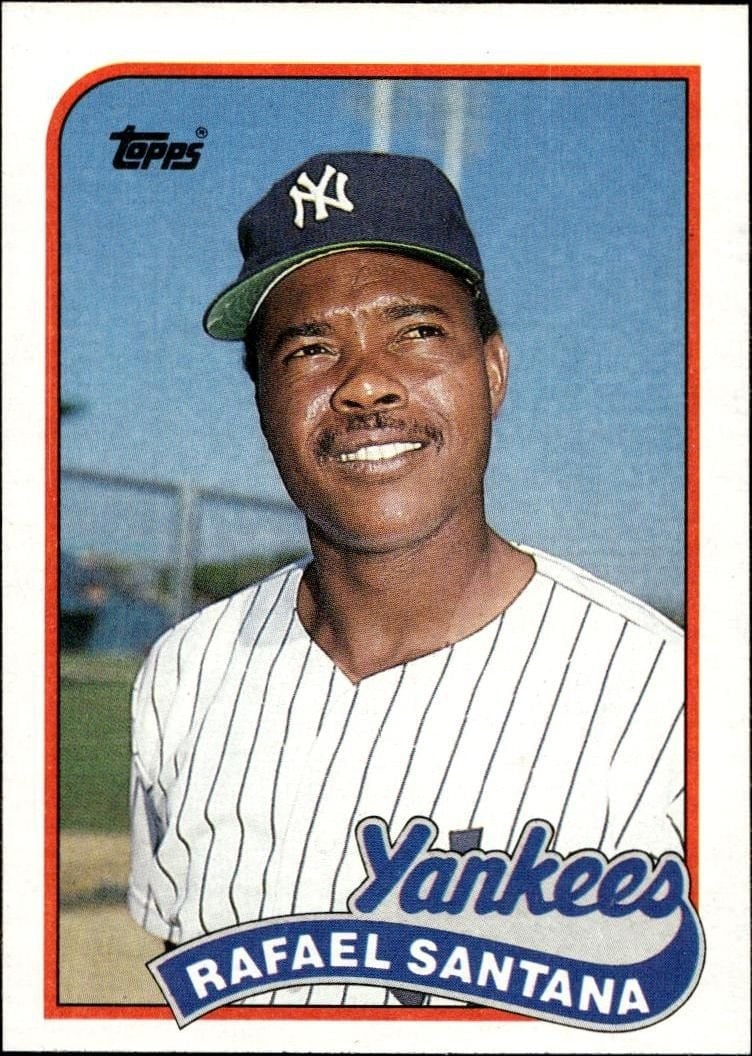 Rafael Santana 1989 Topps #792 Baseball Trading Card - Front 1989 Topps Rafael Santana #792 baseball trading card front