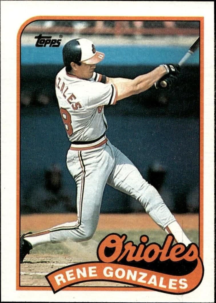 Rene Gonzales 1989 Topps #213 Baseball Trading Card - Front 1989 Topps Rene Gonzales #213 baseball trading card front