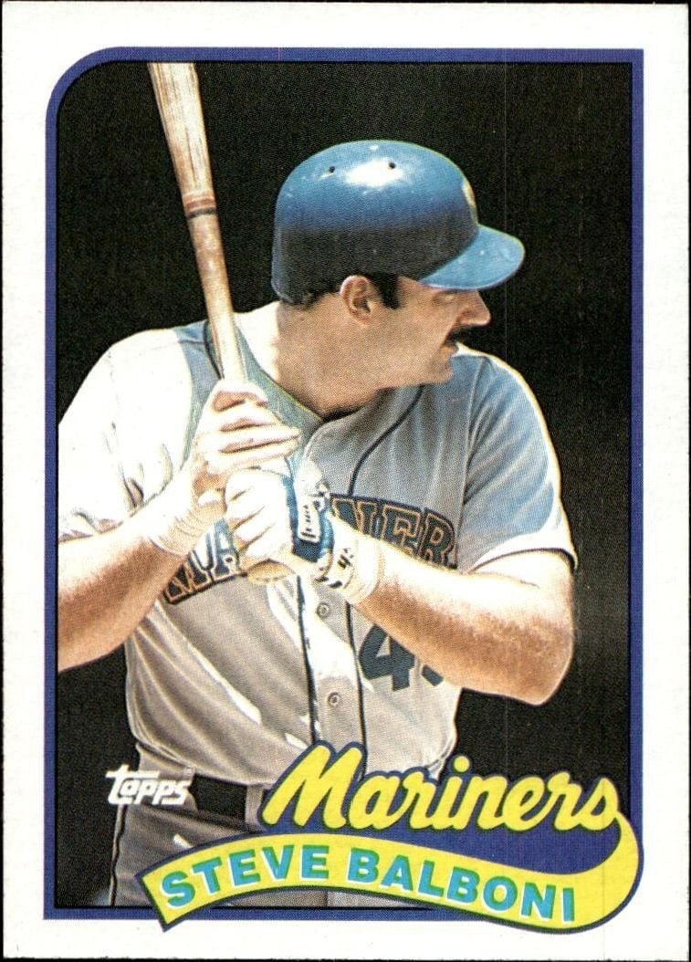 1989 Topps Steve Balboni #336 trading card