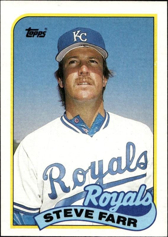 1989 Topps Steve Farr #507 trading card