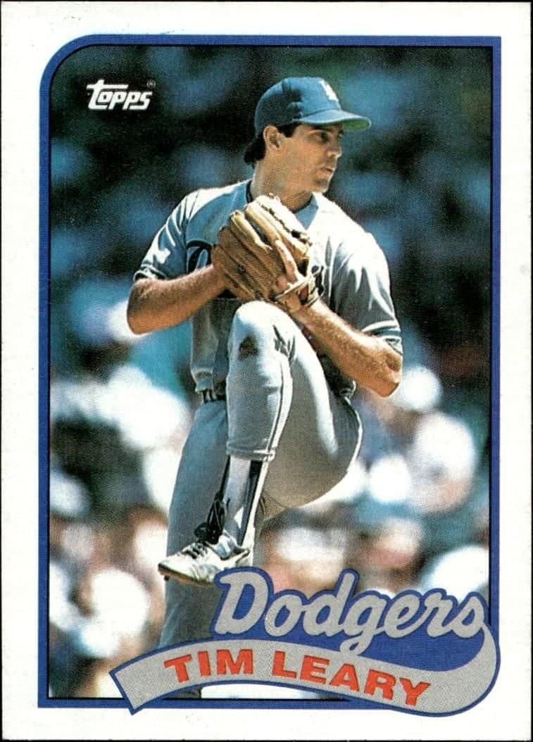 Tim Leary 1989 Topps #249 Baseball Trading Card - Front 1989 Topps Tim Leary #249 baseball trading card front