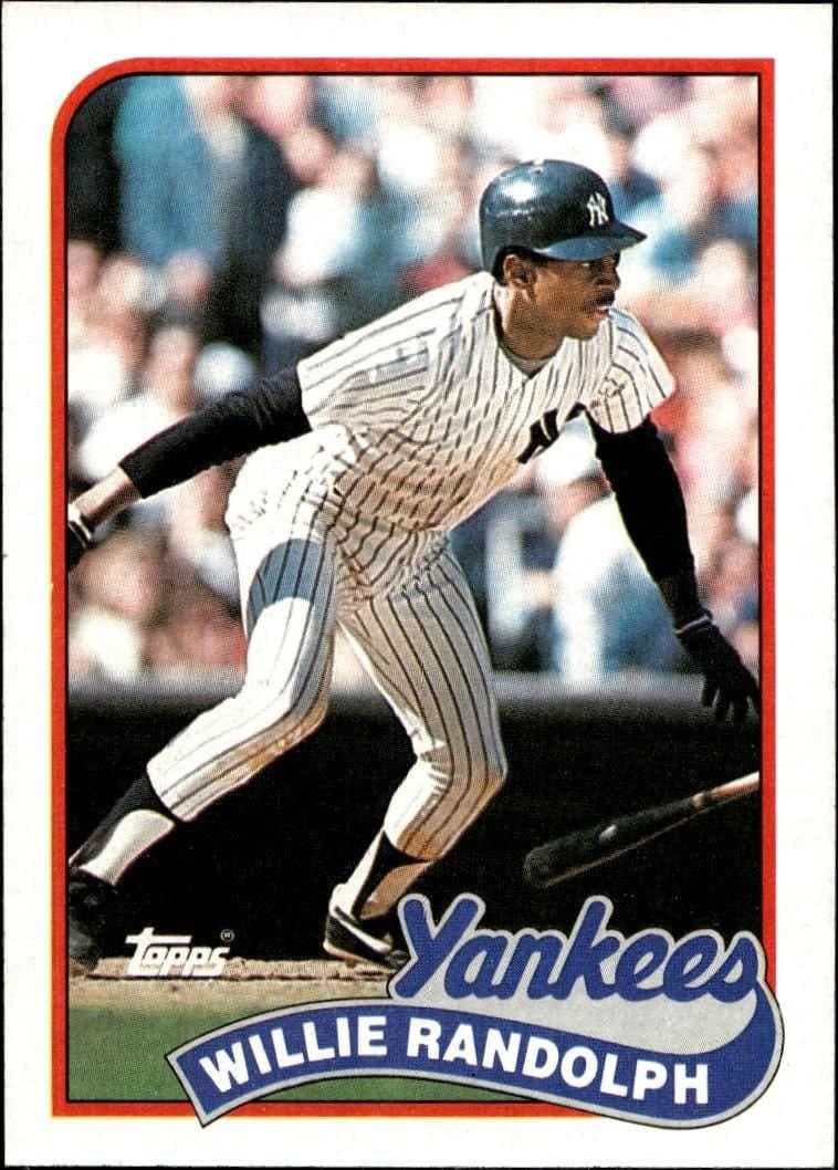 Willie Randolph 1989 Topps #635 Baseball Trading Card - Front 1989 Topps Willie Randolph #635 baseball trading card front
