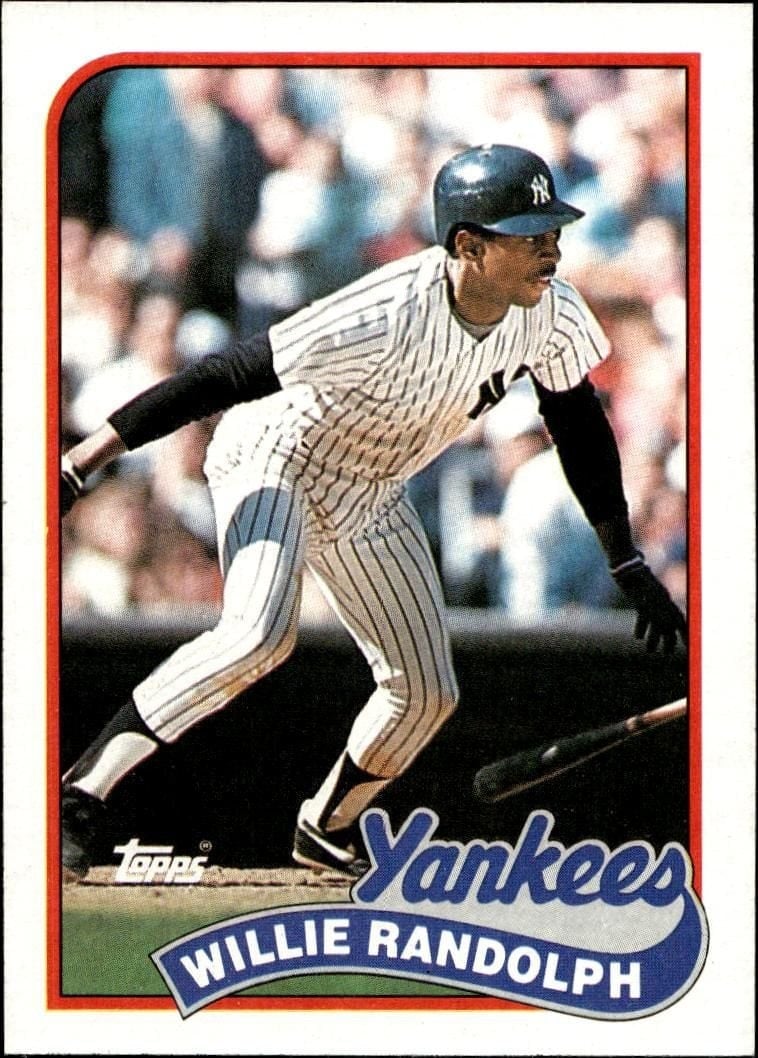 Willie Randolph 1989 Topps #635 Baseball Trading Card - Front 1989 Topps Willie Randolph #635 baseball trading card front