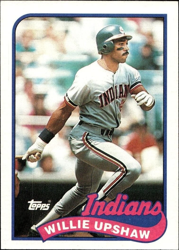 Willie Upshaw 1989 Topps #106 Baseball Trading Card - Front 1989 Topps Willie Upshaw #106 baseball trading card front