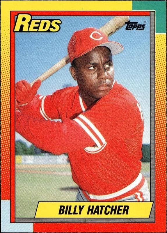 1990 Topps Traded Billy Hatcher #38T trading card