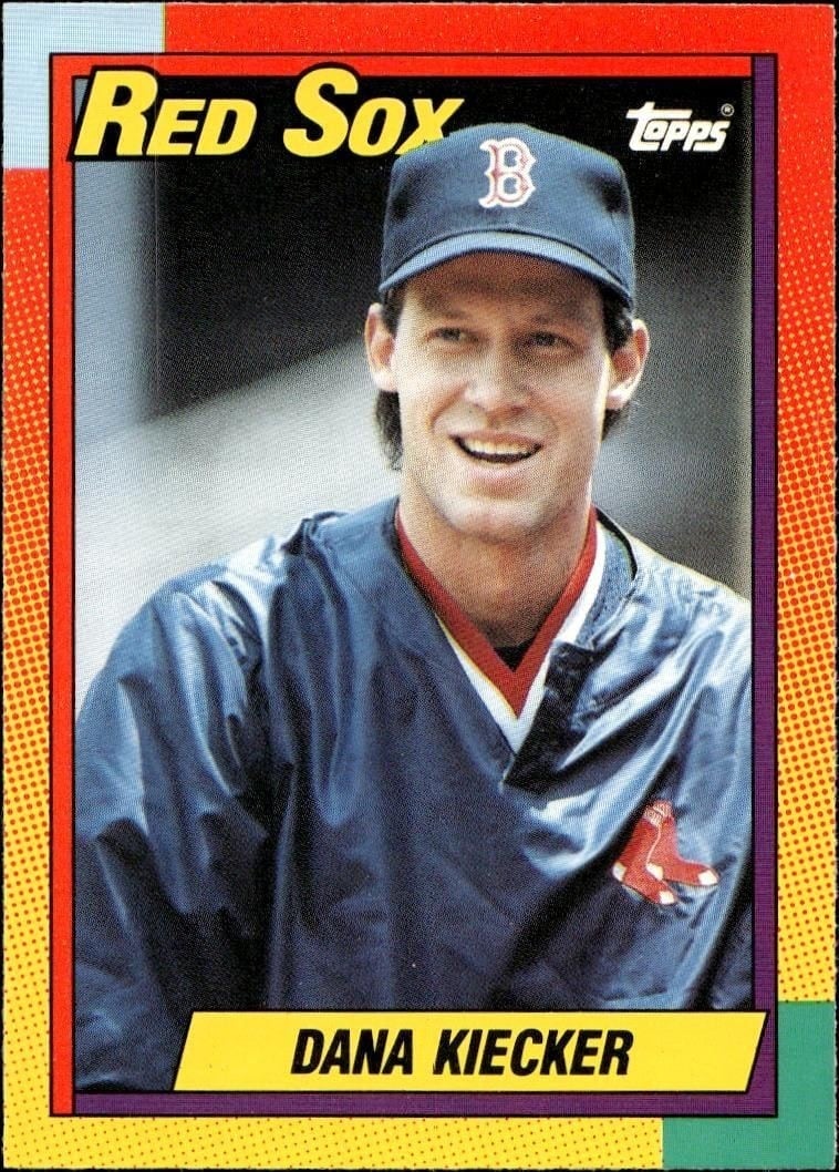 Dana Kiecker 1990 Topps Traded #50T Baseball Trading Card - Front 1990 Topps Traded Dana Kiecker #50T baseball trading card front