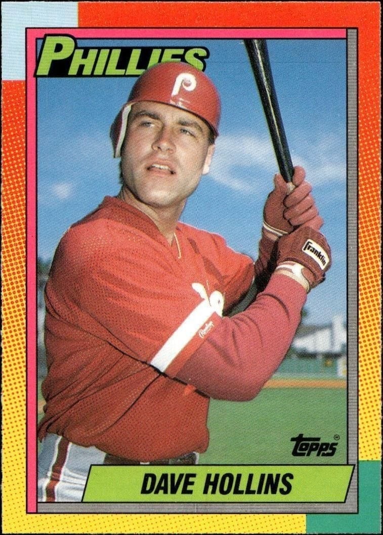 Dave Hollins 1990 Topps Traded #41T Baseball Trading Card - Front 1990 Topps Traded Dave Hollins #41T baseball trading card front