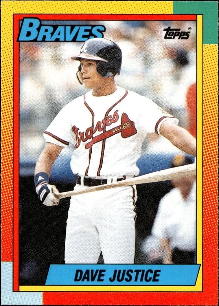 1990 topps Dave Justice