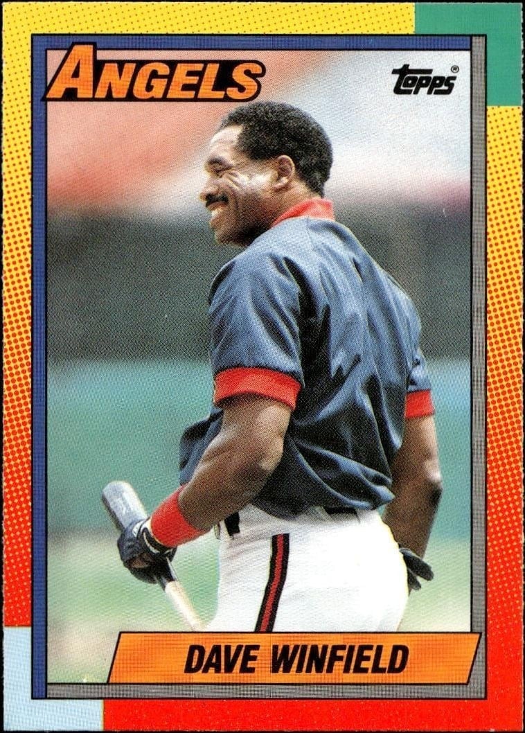 Dave Winfield 1990 Topps Traded #130T Baseball Trading Card - Front 1990 Topps Traded Dave Winfield #130T baseball trading card front