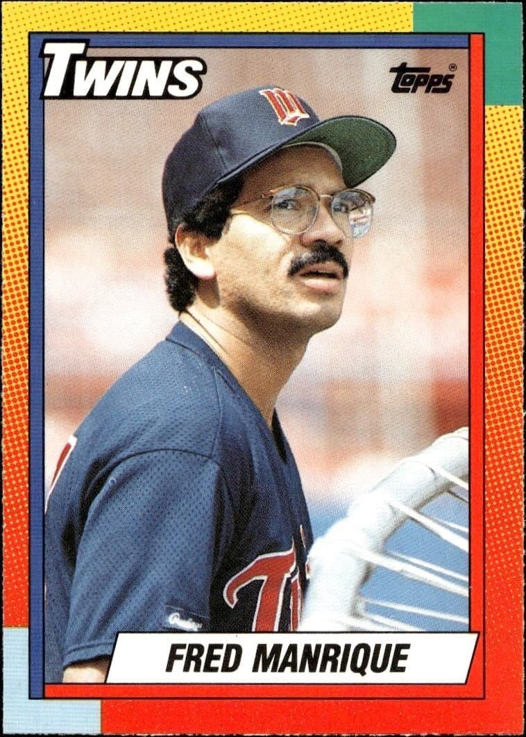 Fred Manrique 1990 Topps Traded #66T Baseball Trading Card - Front 1990 Topps Traded Fred Manrique #66T baseball trading card front