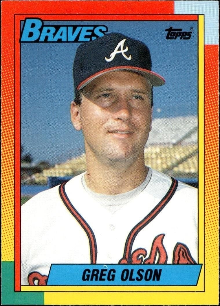 Greg Olson 1990 Topps Traded #84T Baseball Trading Card - Front 1990 Topps Traded Greg Olson #84T baseball trading card front