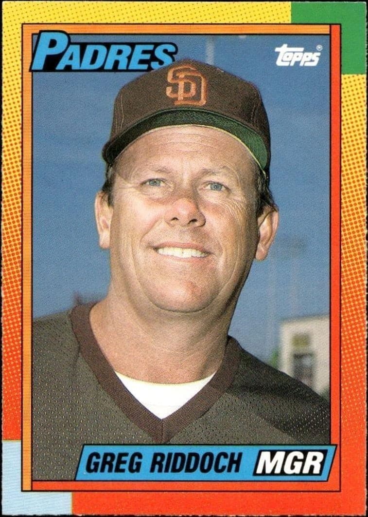 1990 topps Greg Riddoch