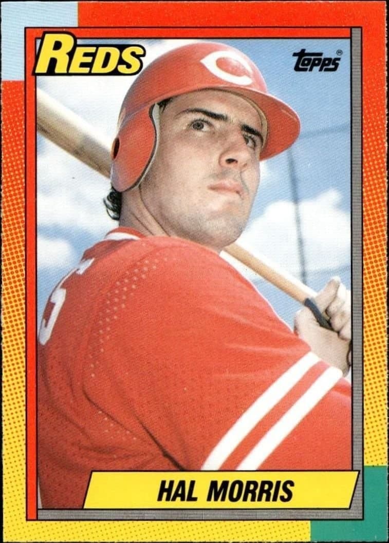 Hal Morris 1990 Topps Traded #76T Baseball Trading Card - Front 1990 Topps Traded Hal Morris #76T baseball trading card front