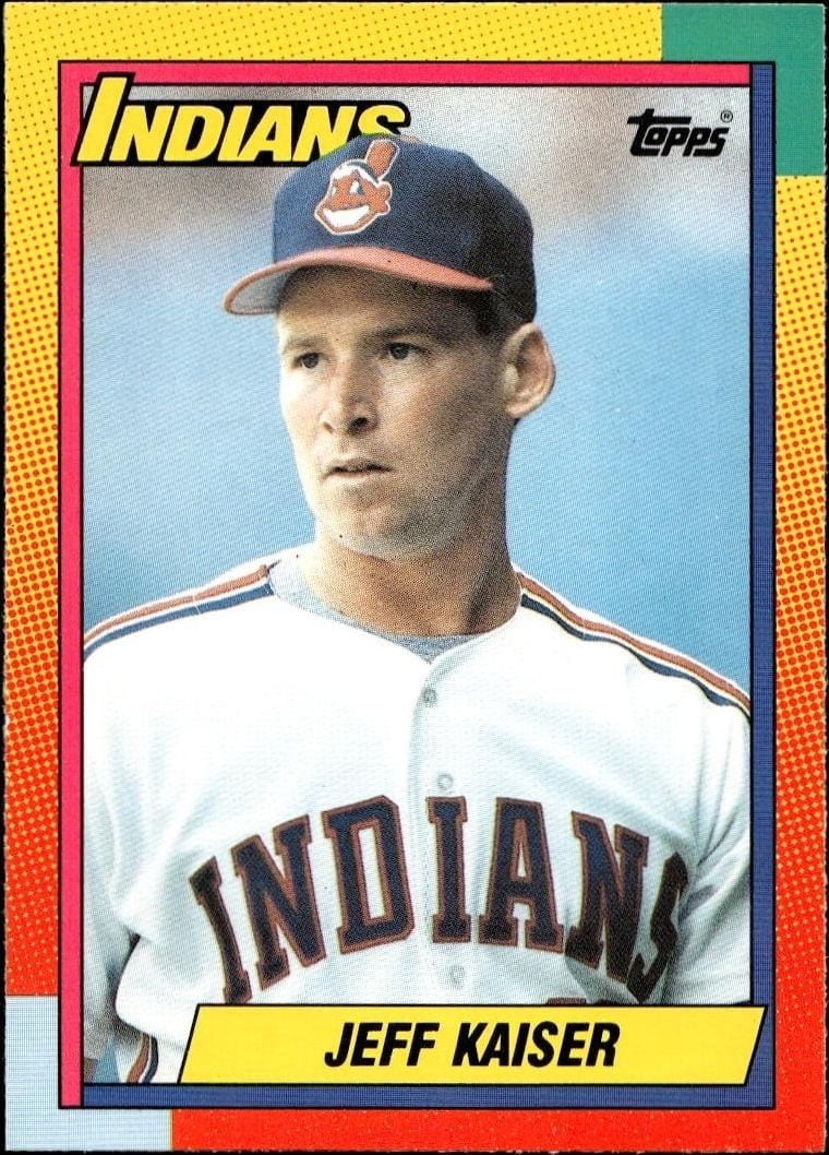Jeff Kaiser 1990 Topps Traded #49T Baseball Trading Card - Front 1990 Topps Traded Jeff Kaiser #49T baseball trading card front