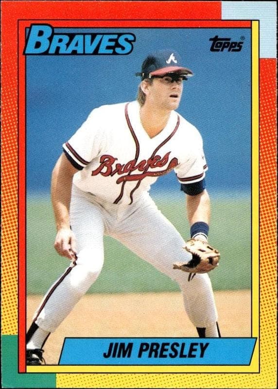 1990 Topps Traded Jim Presley #98T trading card