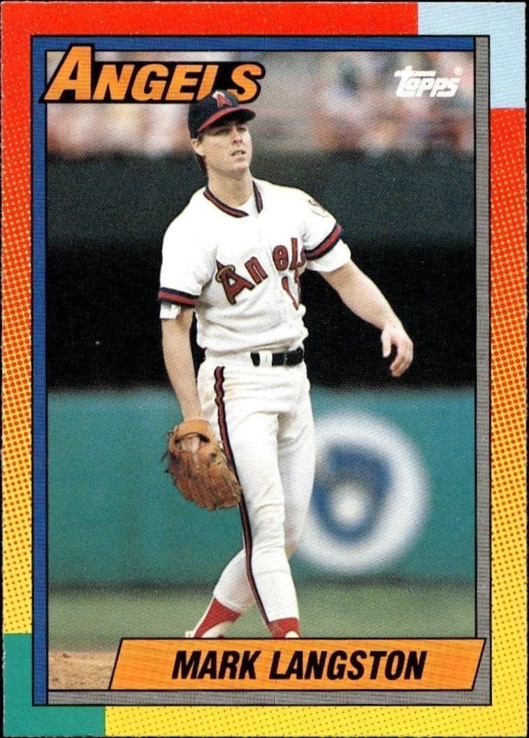 Mark Langston 1990 Topps Traded #54T Baseball Trading Card - Front 1990 Topps Traded Mark Langston #54T baseball trading card front