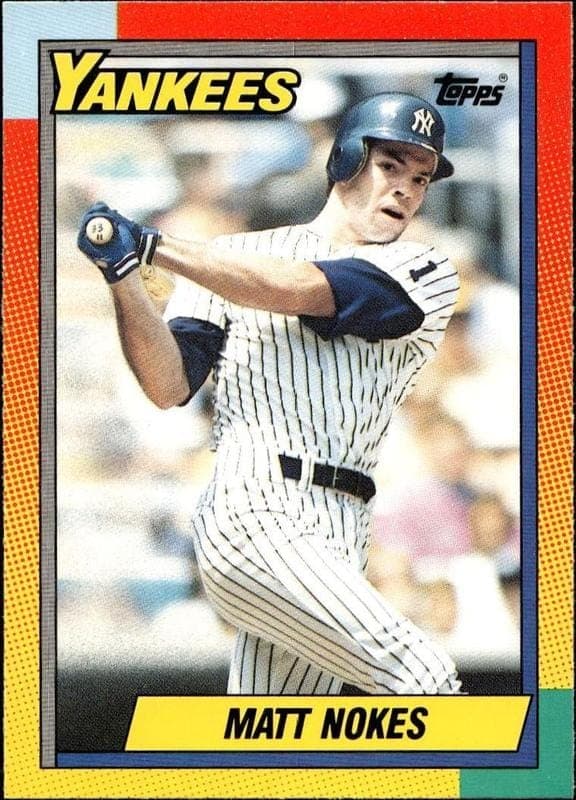 1990 Topps Traded Matt Nokes #81T trading card