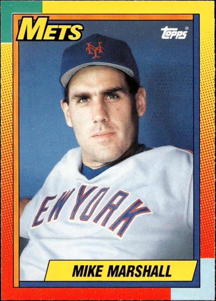 1990 Topps Traded Mike Marshall #67T trading card