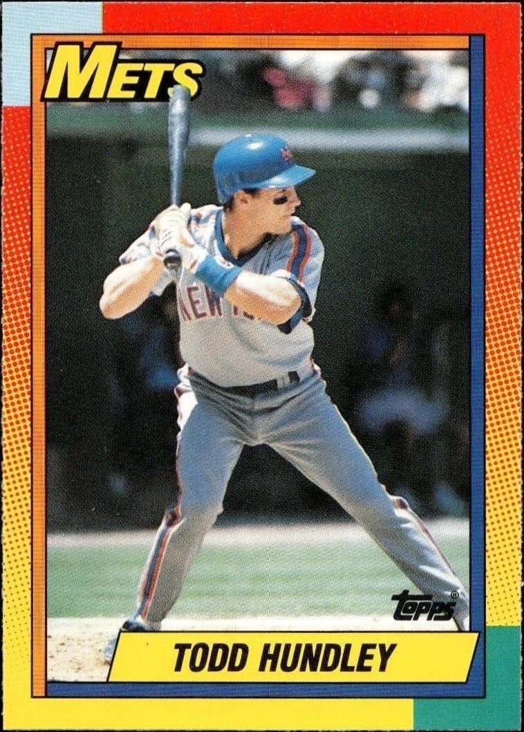 Todd Hundley 1990 Topps Traded #44T Baseball Trading Card - Front 1990 Topps Traded Todd Hundley #44T baseball trading card front