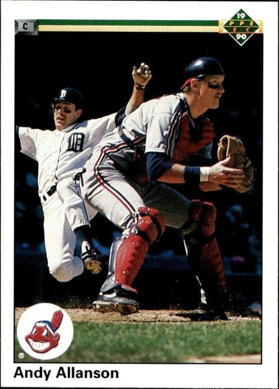 1990 Upper-Deck Andy Allanson #590 trading card