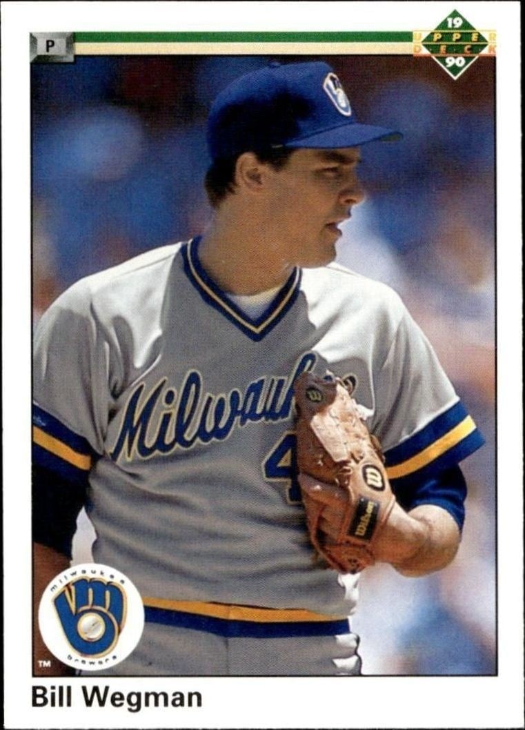 Bill Wegman 1990 Upper Deck #629 Baseball Trading Card - Front 1990 Upper Deck Bill Wegman #629 baseball trading card front