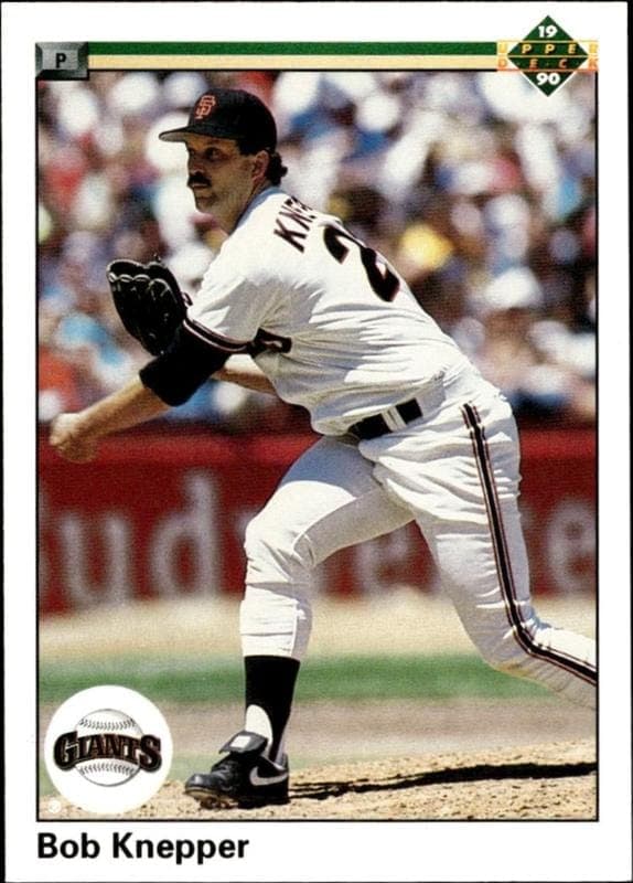 1990 Upper-Deck Bob Knepper #599 trading card