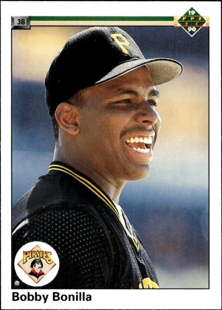 Bobby Bonilla 1990 Upper Deck #366 Baseball Trading Card - Front 1990 Upper Deck Bobby Bonilla #366 baseball trading card front