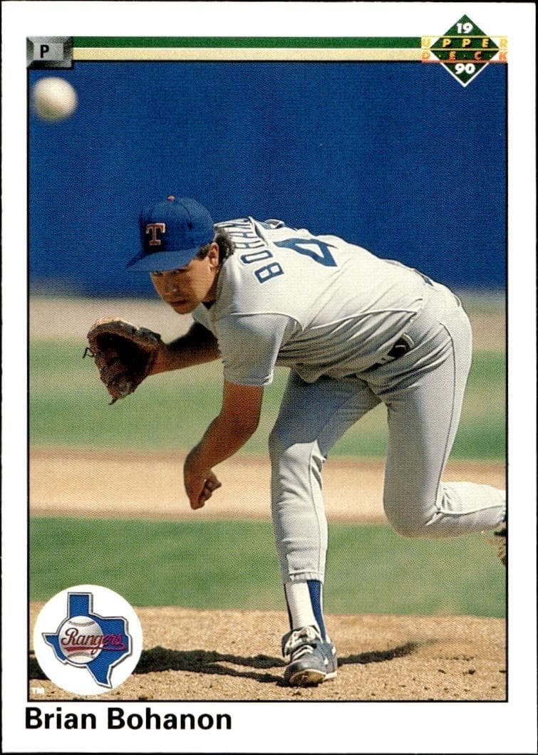 Brian Bohanon 1990 Upper Deck #731 Baseball Trading Card - Front 1990 Upper Deck Brian Bohanon #731 baseball trading card front