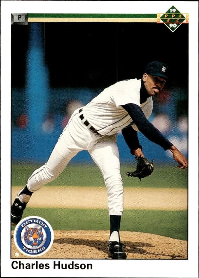Charles Hudson 1990 Upper Deck #520 Baseball Trading Card - Front 1990 Upper Deck Charles Hudson #520 baseball trading card front
