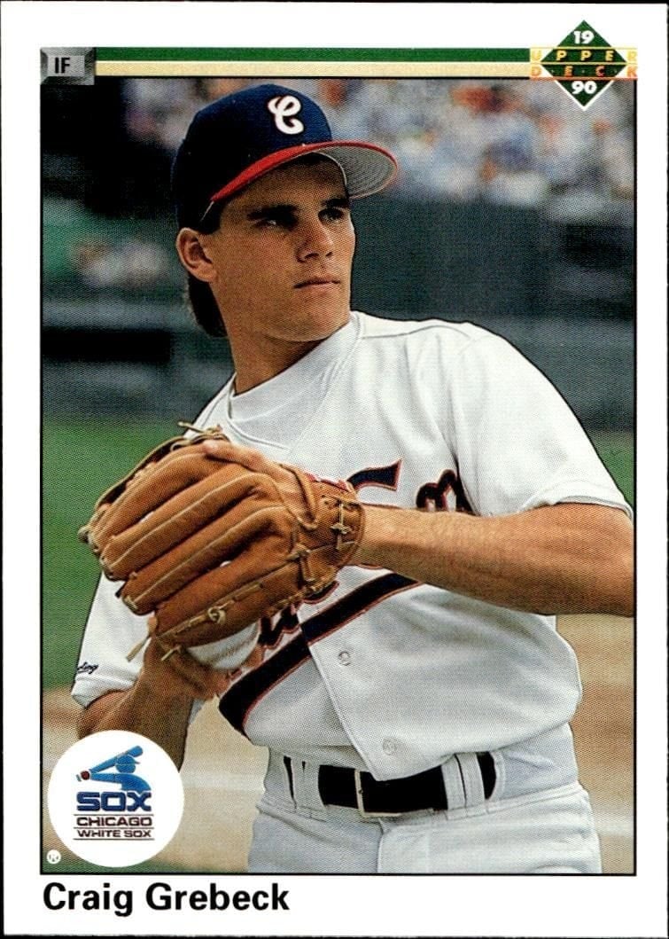 Craig Grebeck 1990 Upper Deck #721 Baseball Trading Card - Front 1990 Upper Deck Craig Grebeck #721 baseball trading card front