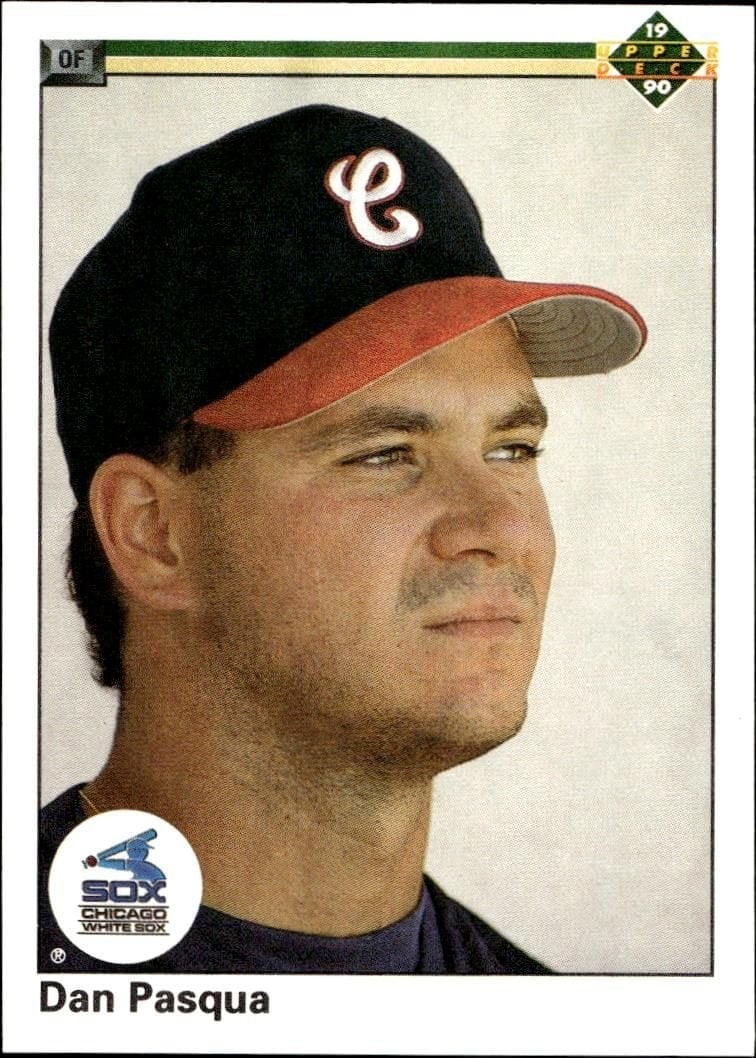 Dan Pasqua 1990 Upper Deck #286 Baseball Trading Card - Front 1990 Upper Deck Dan Pasqua #286 baseball trading card front