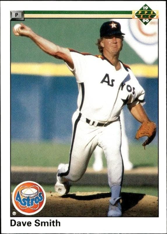 1990 Upper-Deck Dave Smith #448 trading card