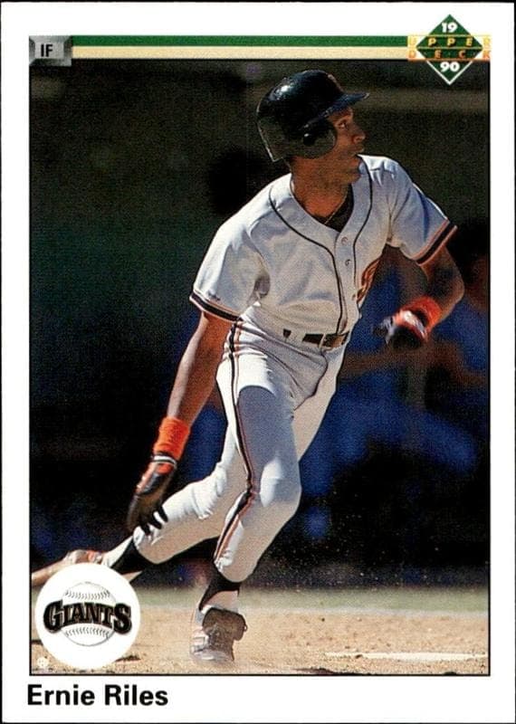 1990 Upper-Deck Ernie Riles #378 trading card