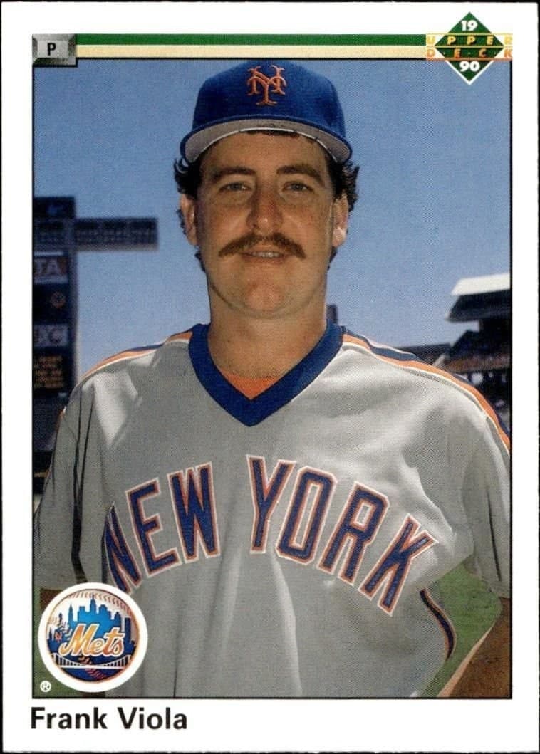 Frank Viola 1990 Upper Deck #626 Baseball Trading Card - Front 1990 Upper Deck Frank Viola #626 baseball trading card front