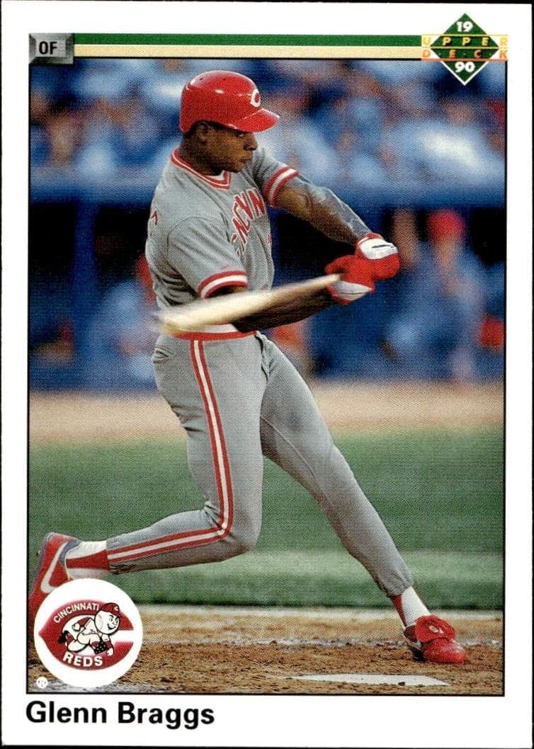 1990 Upper-Deck Glenn Braggs #714 trading card