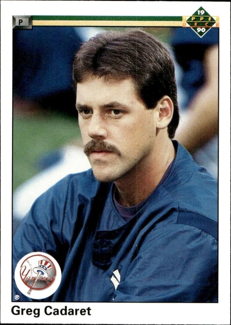 Greg Cadaret 1990 Upper Deck #549 Baseball Trading Card - Front 1990 Upper Deck Greg Cadaret #549 baseball trading card front