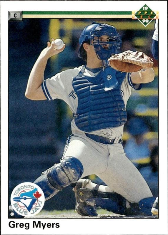 1990 Upper-Deck Greg Myers #718 trading card