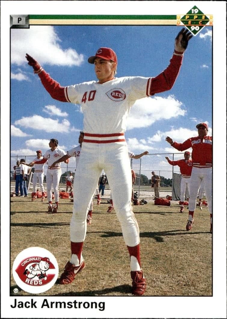 Jack Armstrong 1990 Upper Deck #684 Baseball Trading Card - Front 1990 Upper Deck Jack Armstrong #684 baseball trading card front