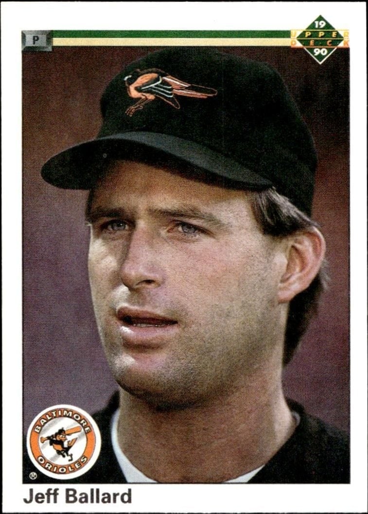 Jeff Ballard 1990 Upper Deck #259 Baseball Trading Card - Front 1990 Upper Deck Jeff Ballard #259 baseball trading card front