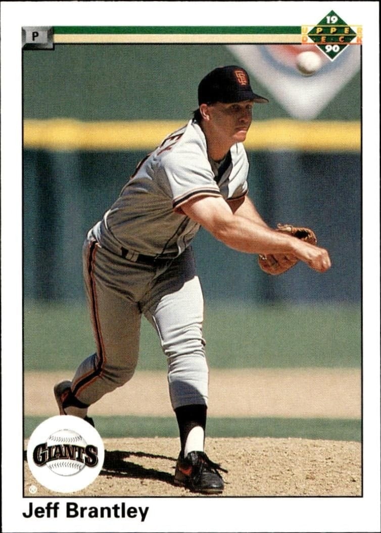 Jeff Brantley 1990 Upper Deck #358 Baseball Trading Card - Front 1990 Upper Deck Jeff Brantley #358 baseball trading card front