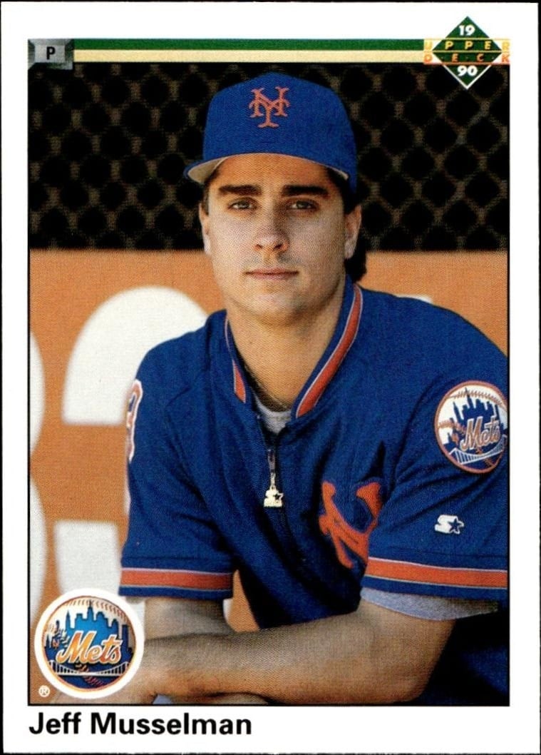 Jeff Musselman 1990 Upper Deck #585 Baseball Trading Card - Front 1990 Upper Deck Jeff Musselman #585 baseball trading card front