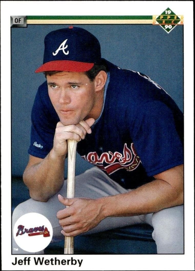 Jeff Wetherby 1990 Upper Deck #611 Baseball Trading Card - Front 1990 Upper Deck Jeff Wetherby #611 baseball trading card front
