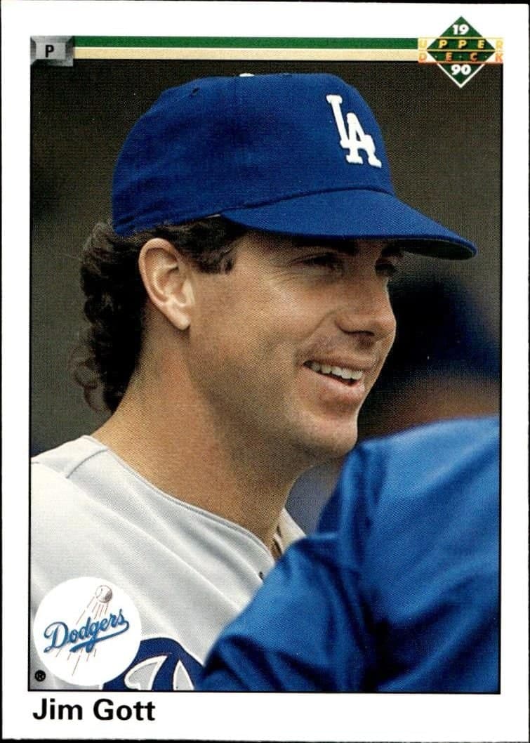 Jim Gott 1990 Upper Deck #701 Baseball Trading Card - Front 1990 Upper Deck Jim Gott #701 baseball trading card front